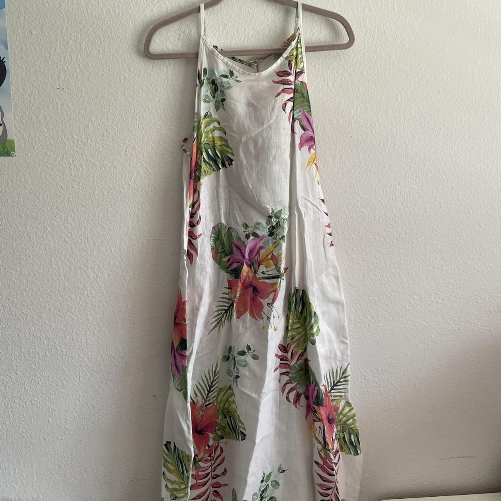 Tropical Floral Maxi Dress